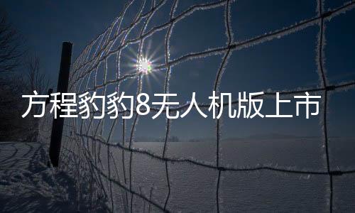 方程豹豹8無人機(jī)版上市，引領(lǐng)無人機(jī)技術(shù)新篇章