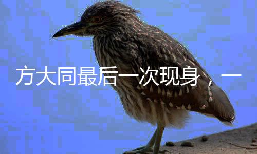 方大同最后一次現(xiàn)身，一個(gè)令人懷念的文化傳奇