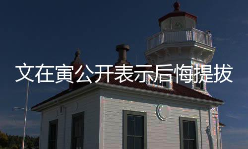 文在寅公開表示后悔提拔尹錫悅，一次深度解讀與反思