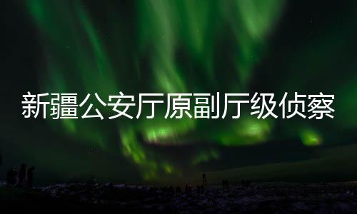 新疆公安廳原副廳級偵察員黃河被查，揭露案件細(xì)節(jié)引人深思