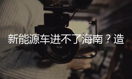 新能源車進(jìn)不了海南？造謠者被罰