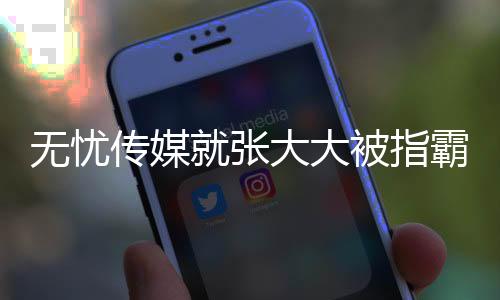 無憂傳媒就張大大被指霸凌員工事件作出回應(yīng)