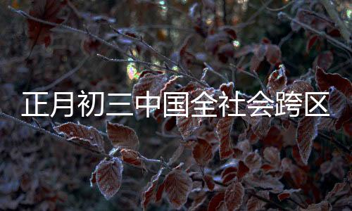 正月初三中國(guó)全社會(huì)跨區(qū)域人員流動(dòng)量預(yù)計(jì)超3億人次