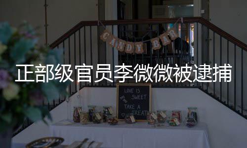 正部級官員李微微被逮捕，引發(fā)社會關(guān)注