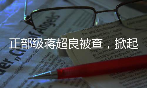 正部級(jí)蔣超良被查，掀起反腐波瀾