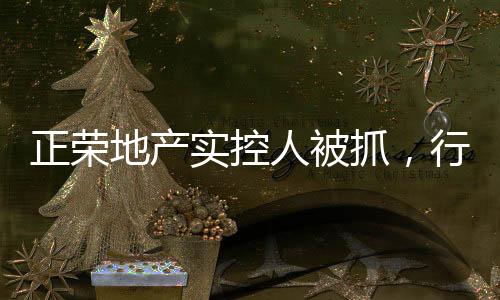 正榮地產(chǎn)實(shí)控人被抓，行業(yè)震動(dòng)揭示風(fēng)險(xiǎn)與挑戰(zhàn)