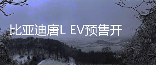 比亞迪唐L EV預(yù)售開啟，起步價(jià)28萬起