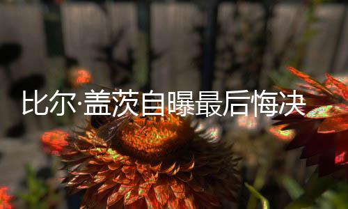 比爾·蓋茨自曝最后悔決定，離婚帶來(lái)的深刻反思與人生啟示