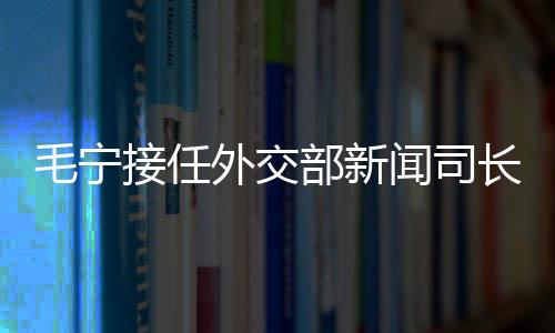 毛寧接任外交部新聞司長，展望未來攜使命赴新的征程