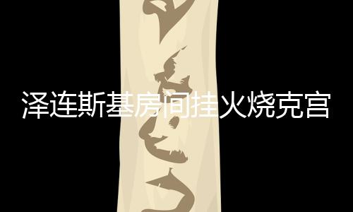 澤連斯基房間掛火燒克宮畫作，政治與藝術(shù)間的微妙關(guān)聯(lián)