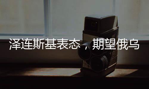 澤連斯基表態(tài)，期望俄烏沖突今年得以解決