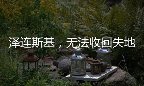 澤連斯基，無法收回失地，擬結(jié)束熱戰(zhàn)——烏克蘭局勢(shì)深度解析