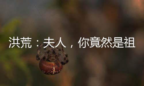 洪荒：夫人，你竟然是祖巫后土？