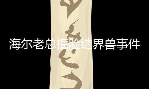海爾老總撞臉結界獸事件，揭開背后的神秘面紗
