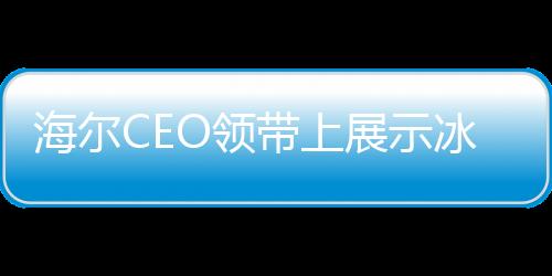 海爾CEO領帶上展示冰箱洗衣機，展現(xiàn)智能家電新時代的領導力與獨特視角