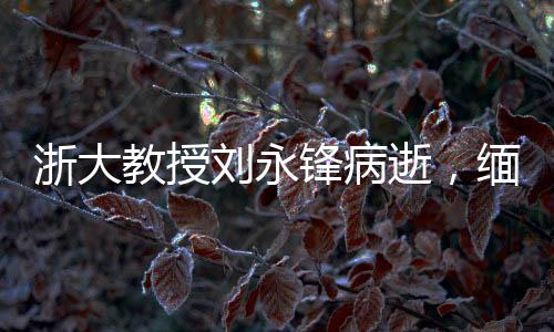 浙大教授劉永鋒病逝，緬懷學(xué)術(shù)巨匠，致敬一生奉獻(xiàn)