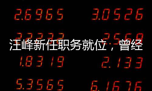 汪峰新任職務(wù)就位，曾經(jīng)審理湄公河慘案主犯