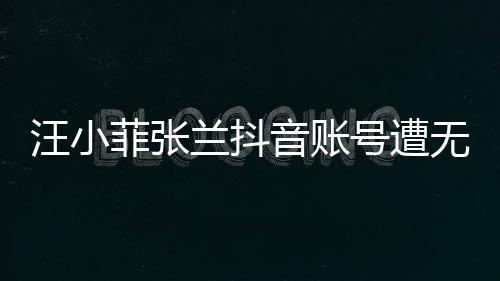 汪小菲張?zhí)m抖音賬號遭無限期封禁，事件背后引發(fā)深思