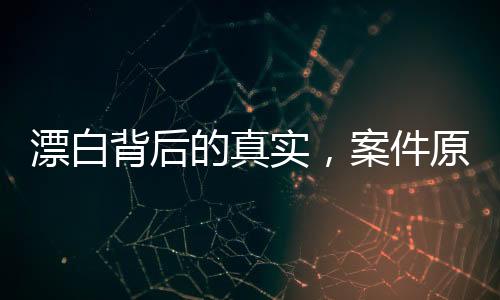 漂白背后的真實(shí)，案件原型遠(yuǎn)比劇中更為殘忍揭秘