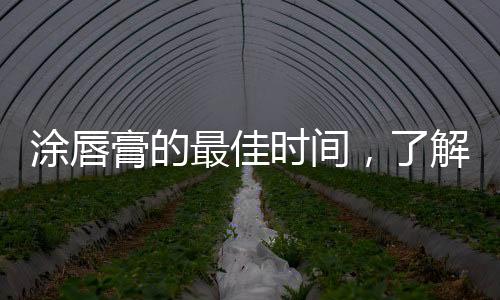 涂唇膏的最佳時(shí)間，了解并正確選擇涂抹唇膏的時(shí)機(jī)