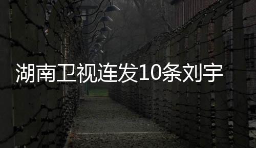 湖南衛(wèi)視連發(fā)10條劉宇寧，炙手可熱的明星引領(lǐng)綜藝新風(fēng)尚