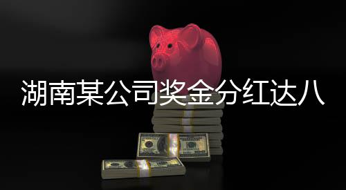 湖南某公司獎金分紅達(dá)八億，重磅利好消息引發(fā)行業(yè)熱議