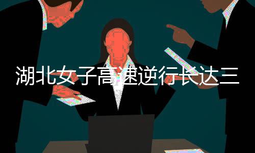 湖北女子高速逆行長(zhǎng)達(dá)三十公里，驚險(xiǎn)行為引發(fā)社會(huì)關(guān)注