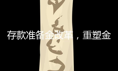 存款準備金改革，重塑金融穩(wěn)定與經(jīng)濟發(fā)展的新起點
