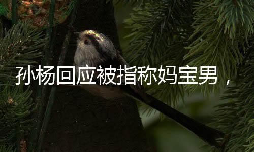 孫楊回應(yīng)被指稱媽寶男，實力打破誤解，彰顯真實自我