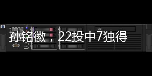 孫銘徽，22投中7獨得21分4板8助，展現(xiàn)全面實力