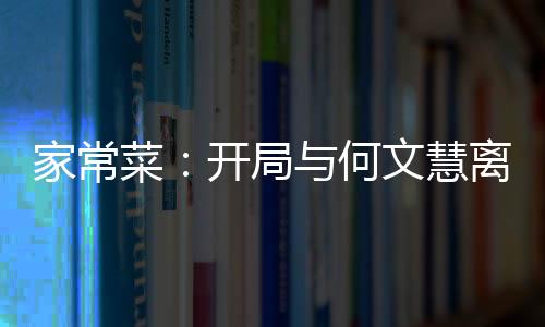 家常菜：開(kāi)局與何文慧離婚