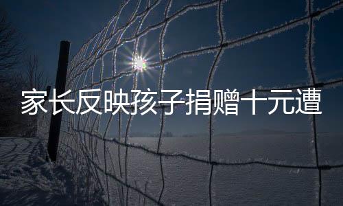 家長反映孩子捐贈十元遭公益組織指責摳門——關于公益捐贈與言論的探討