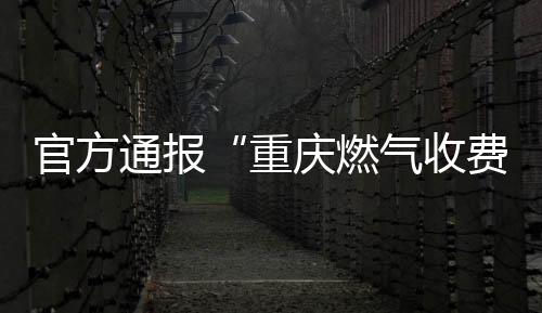 官方通報“重慶燃氣收費異常”：擬處罰金810萬