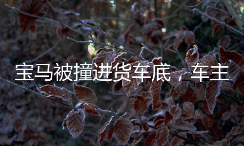 寶馬被撞進貨車底，車主稱座椅秒放倒，事故細節(jié)揭秘