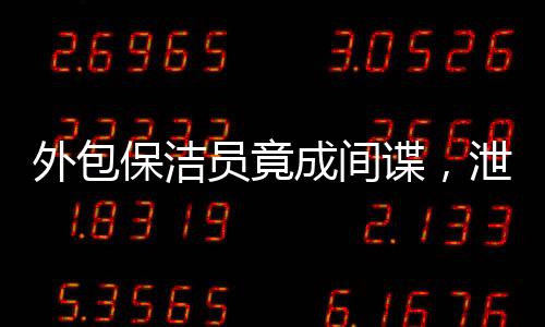 外包保潔員竟成間諜，泄露國家機(jī)密事件揭秘
