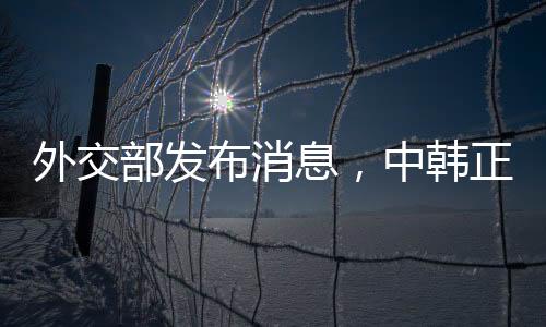 外交部發(fā)布消息，中韓正在推進海域劃界談判
