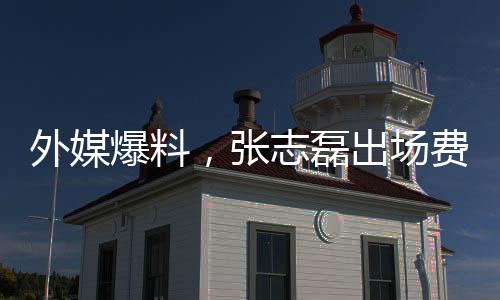 外媒爆料，張志磊出場(chǎng)費(fèi)揭秘