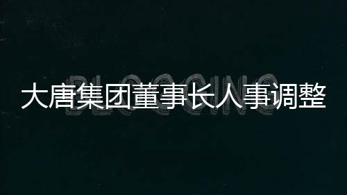 大唐集團(tuán)董事長(zhǎng)人事調(diào)整，引領(lǐng)企業(yè)走向新的輝煌篇章