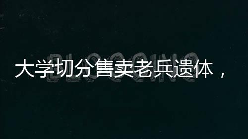 大學(xué)切分售賣老兵遺體，深度調(diào)查與反思