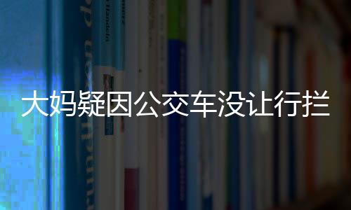 大媽疑因公交車沒讓行攔車跳舞，公眾熱議引發(fā)關(guān)注高峰