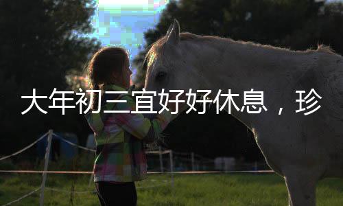 大年初三宜好好休息，珍惜假期，為新的一年蓄力