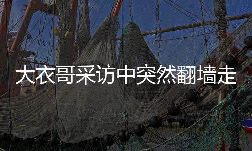 大衣哥采訪中突然翻墻走了，一場意外的媒體事件
