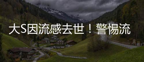 大S因流感去世！警惕流感癥狀，切勿拖延