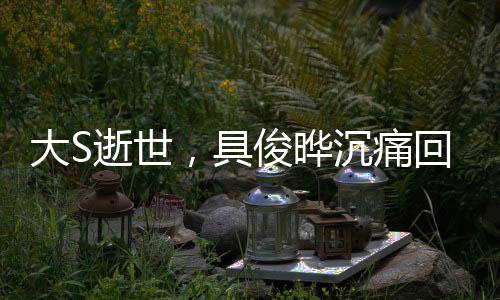 大S逝世，具俊曄沉痛回應(yīng)，我不好}