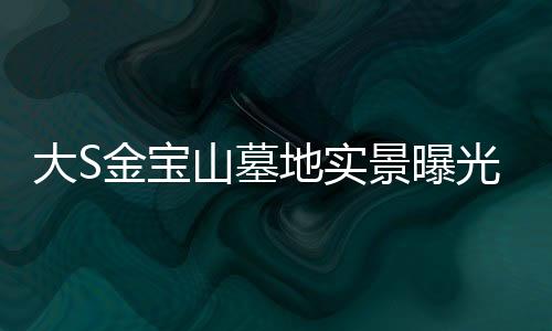 大S金寶山墓地實景曝光，一窺神秘安息之地