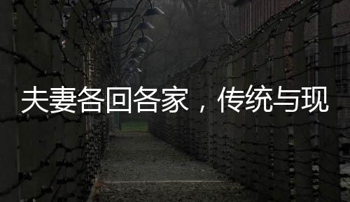 夫妻各回各家，傳統(tǒng)與現(xiàn)代交織下的特殊過年方式——作為父母孩子的雙重角色