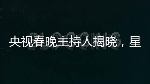 央視春晚主持人揭曉，星光璀璨迎新歲