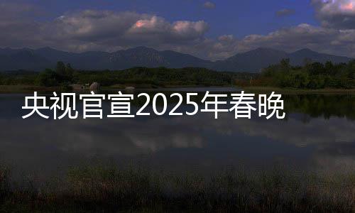 央視官宣2025年春晚主持人陣容