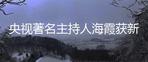 央視著名主持人海霞獲新身份，多元化發(fā)展的閃耀之星