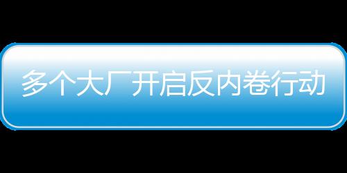多個(gè)大廠開啟反內(nèi)卷行動(dòng)，打破固定思維引領(lǐng)創(chuàng)新之風(fēng)